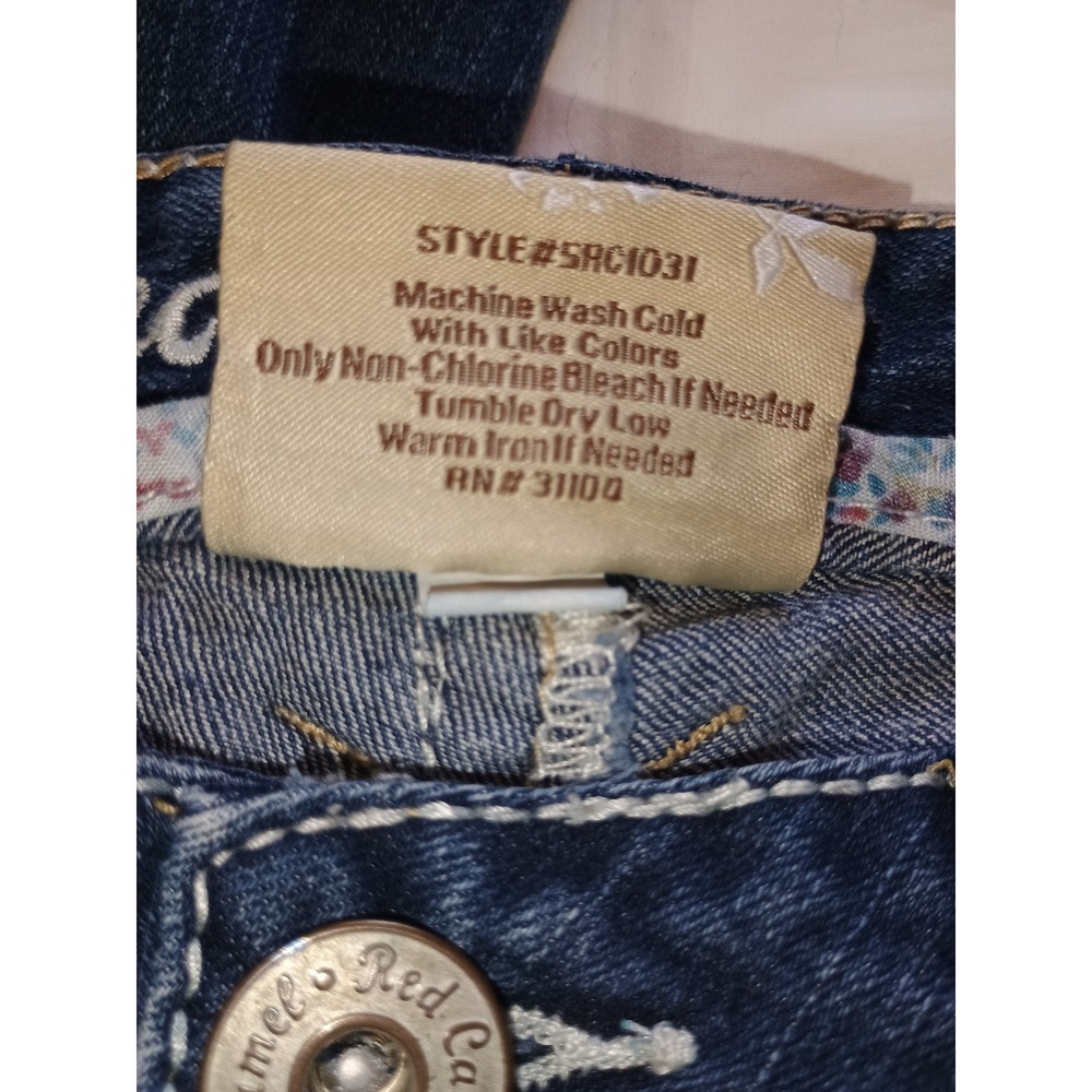 Red Camel Premium Denim Jeans Womens Size 5 Distressed Blue‎ Jeans - Picture 6 of 13